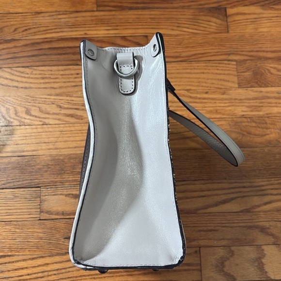 Patricia Nash Leather Ava Medium Woven Tote Stone - Picture 7 of 16